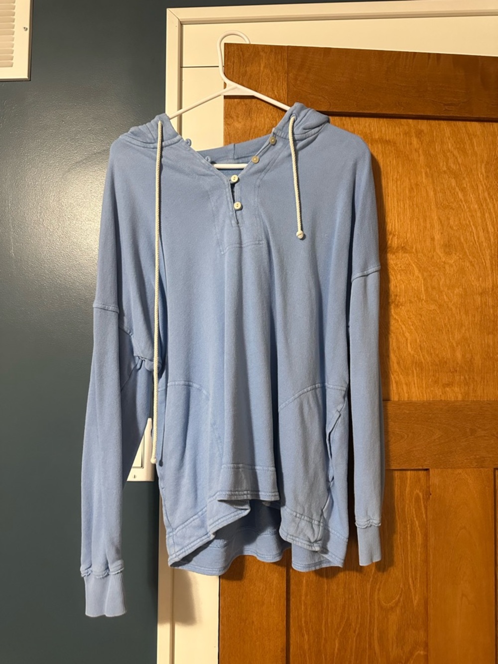 aerie Light Blue Cozy Terry Pullover
